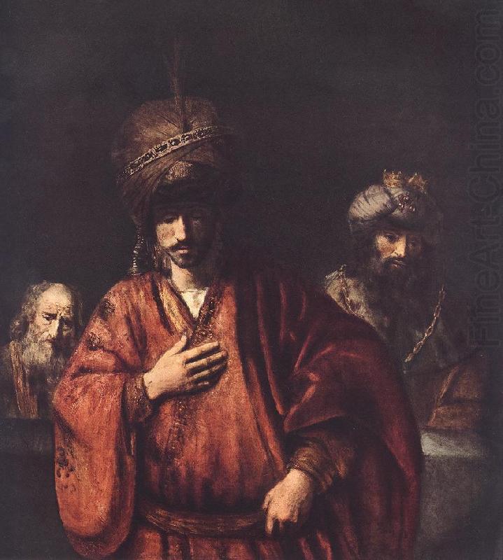 David and Uriah, REMBRANDT Harmenszoon van Rijn